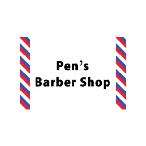 Pen's Barber Shop Logo